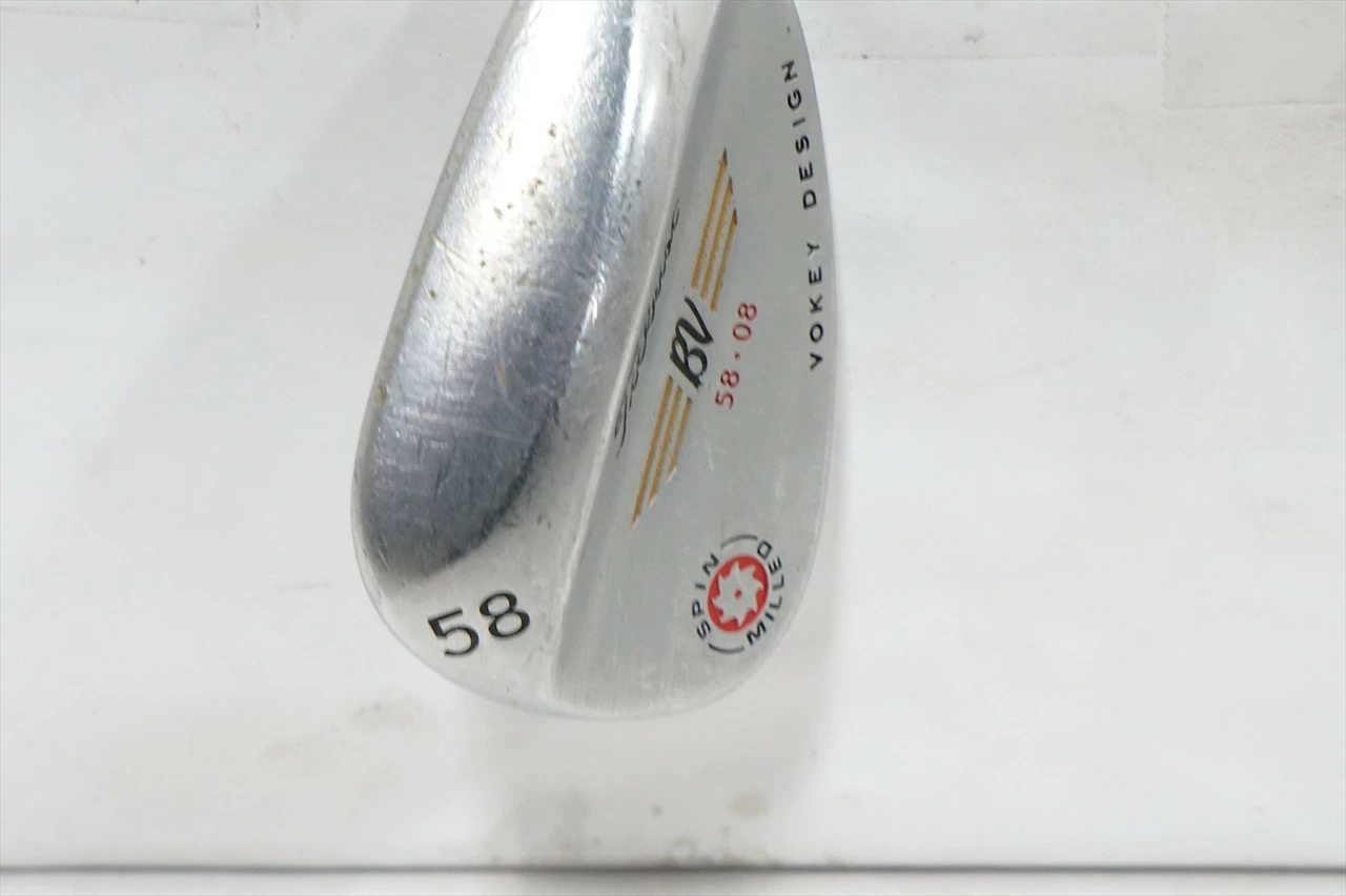 Titleist Vokey Spin Milled Tour Chrome 2009 Wedge 58°-8 Stock Stl 1033682 Good 3 Titleist Vokey Spin Milled Tour Chrome 2009 Wedge 58°-8 Stock Stl 1033682 Good