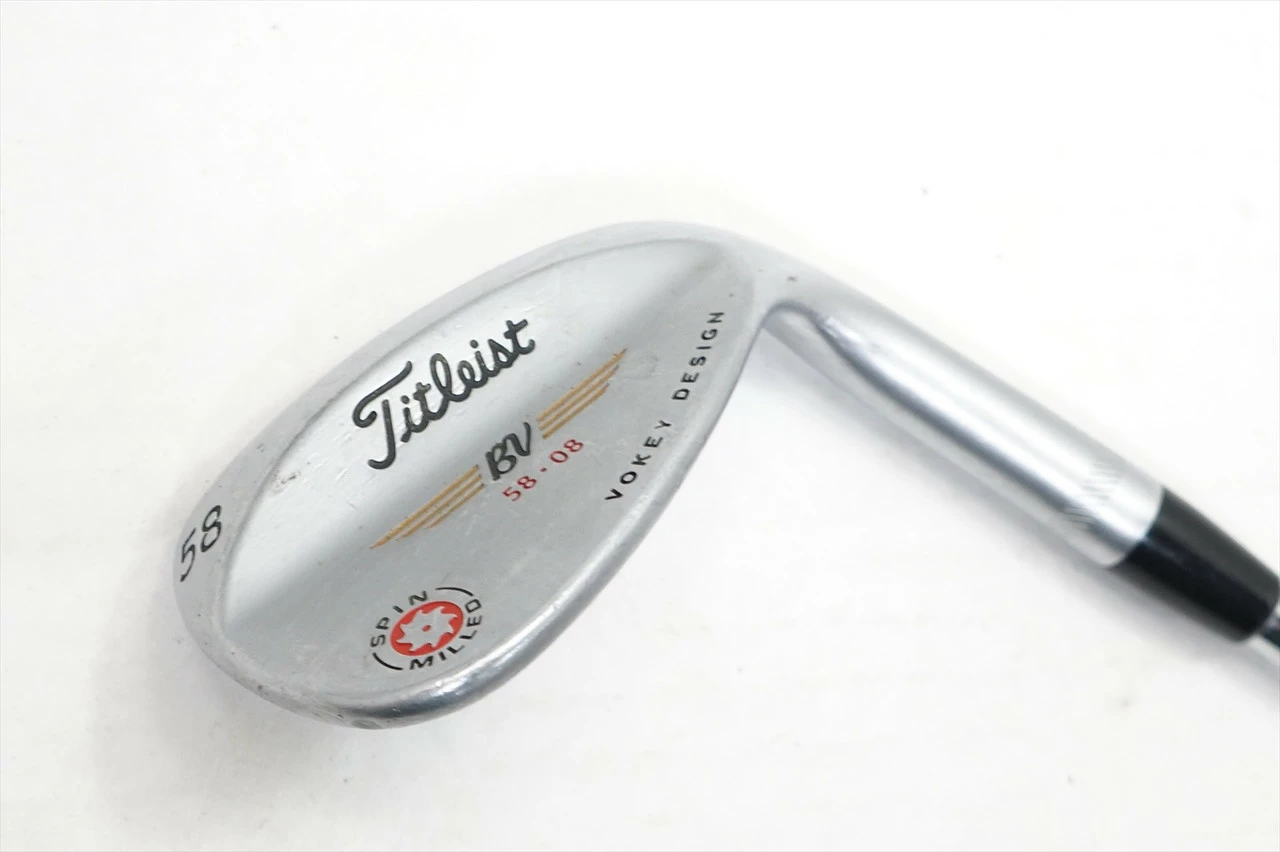 Titleist Vokey Spin Milled Tour Chrome 2009 Wedge 58°-8 Stock Stl 1033682 Good 4 Titleist Vokey Spin Milled Tour Chrome 2009 Wedge 58°-8 Stock Stl 1033682 Good - Image 2