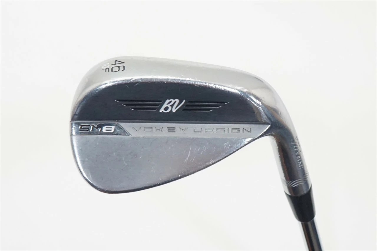 Titleist Vokey Sm8 Tour Chrome Wedge 46°-10 F-Grind Wedge Stock Stl 1039258 Good 4 Titleist Vokey Sm8 Tour Chrome Wedge 46°-10 F-Grind Wedge Stock Stl 1039258 Good - Image 2