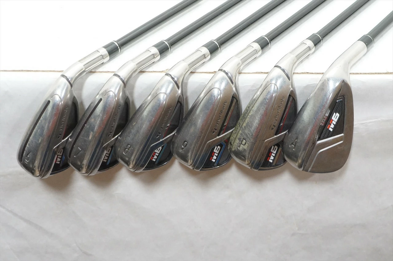 Taylormade M6 Iron Set 6-Pw, Aw Senior Flex Atmos 5 Graphite 1059232 Good 3 Taylormade M6 Iron Set 6-Pw, Aw Senior Flex Atmos 5 Graphite 1059232 Good